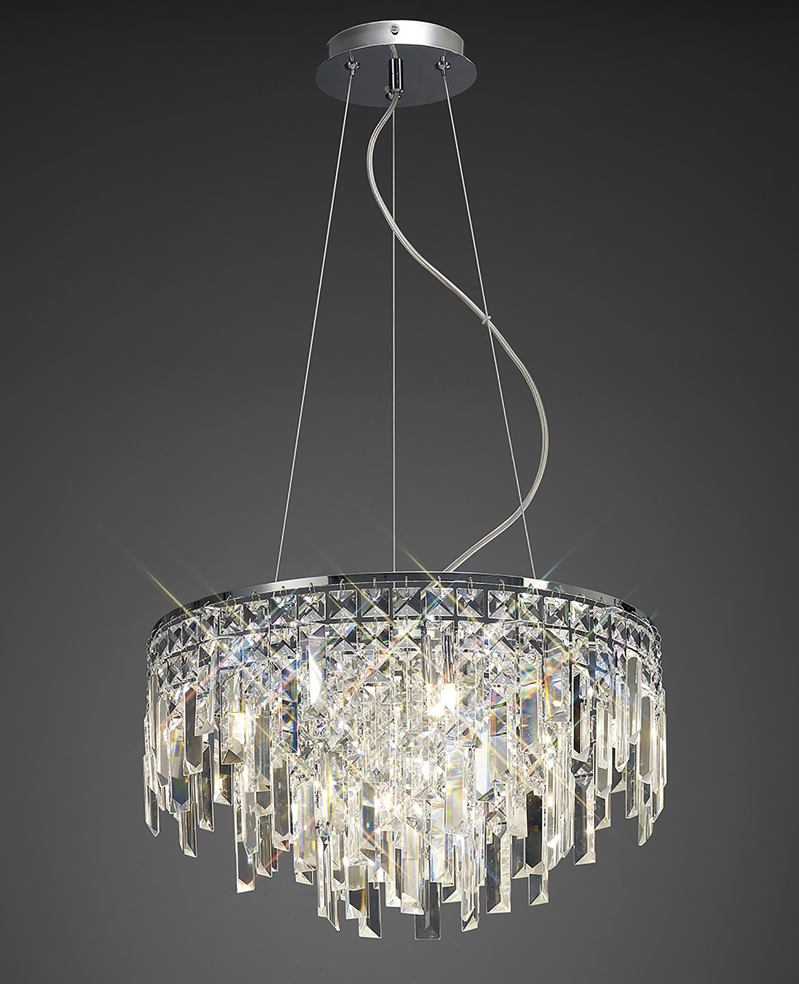 IL30254  Maddison Crystal Pendant 6 Light